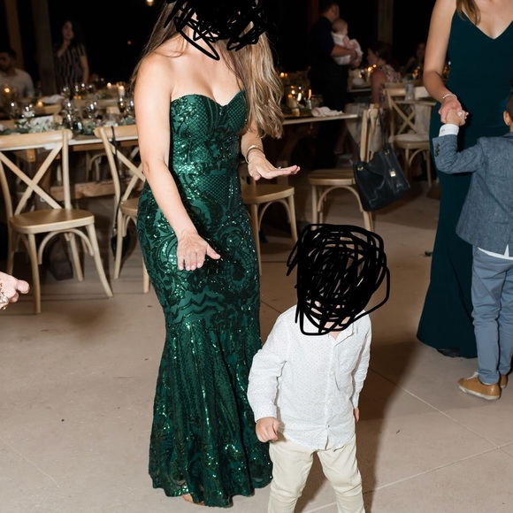 ASOS Dresses & Skirts - Emerald Sequin Gown